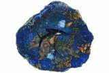 Vivid Blue, Cut/Polished Azurite Nodule - Siberia #209468-1